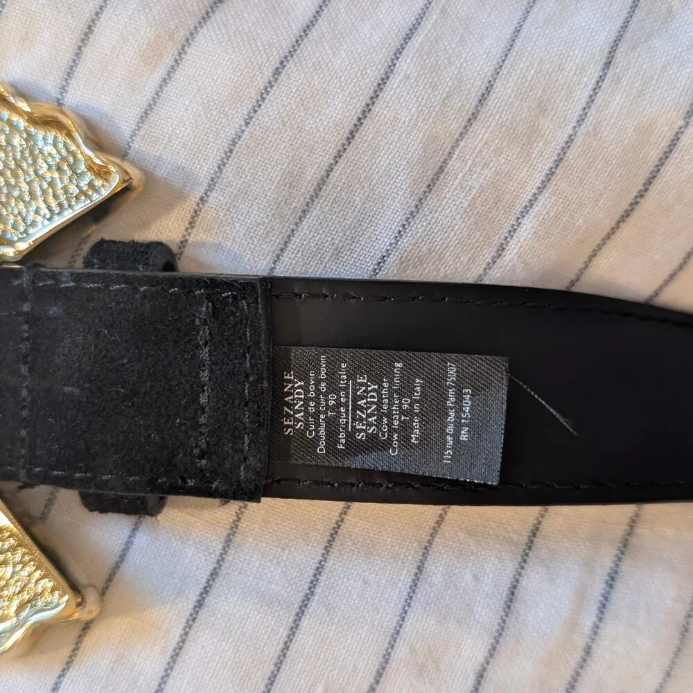 Sezane Sandy belt in gold and black - Picture 6 of 7